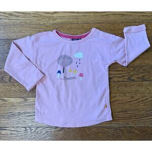 Babyface Girls' Pink Cloud & Mushrooms Shirt Size 12 Months